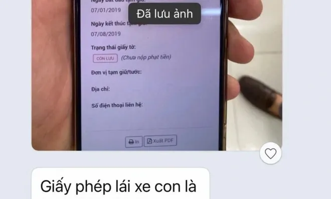 Thông tin lan truyền "nộp 2 triệu đồng mới gỡ thông tin phạt nguội": Cục Cảnh sát giao thông lên tiếng