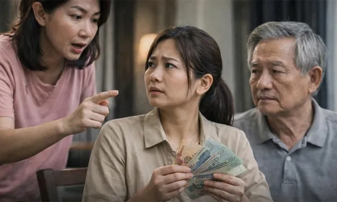 Giữ lương hưu 12 triệu/tháng cho bố chồng, tôi lúng túng khi em gái chồng đòi vay tiền