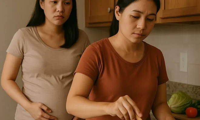 Bầu 6 tháng, tôi chết lặng khi thấy giúp việc lén đổ “bột lạ” vào cháo
