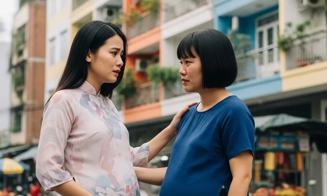 Chị hàng xóm khó khăn lắm mới mang thai, tôi mừng cho vợ chồng chị… nhưng một cuộc trò chuyện đã hé lộ bí mật động trời