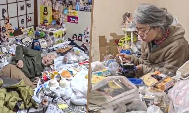Chồng mất, hai mẹ con không nấu ăn, chẳng dọn dẹp, sống trong căn phòng ngập rác dù thu nhập 70 triệu đồng/tháng