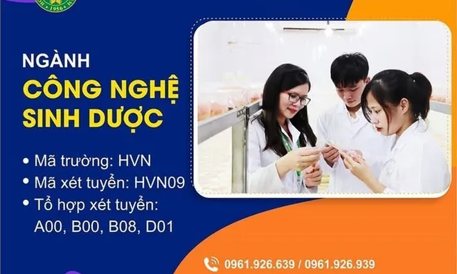 Tuyển sinh ngành Công nghệ sinh dược tại Học viện Nông nghiệp Việt Nam