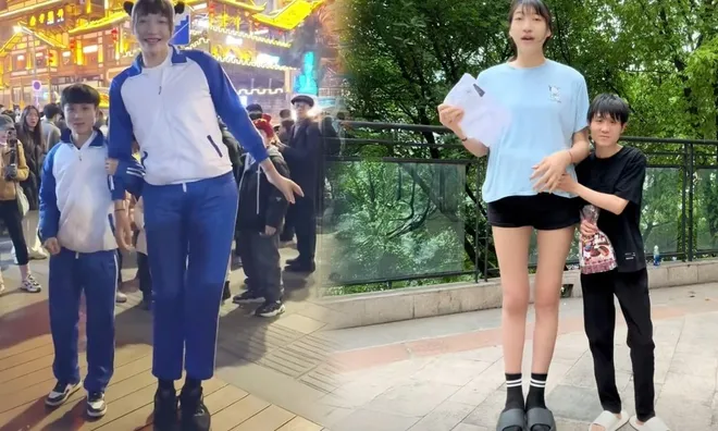 Yêu bạn gái cao hơn cả nửa mét, chàng trai Trung Quốc khẳng định: “Chúng tôi sẽ bên nhau suốt đời”