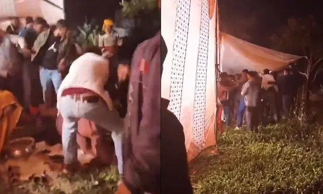 Clip: DJ tắt nhạc, đám cưới bỗng hóa “chiến trường”