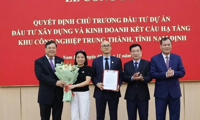 Nam Định: Đầu tư hơn 1.600 tỷ đồng xây dựng khu công nghiệp hỗ trợ Trung Thành