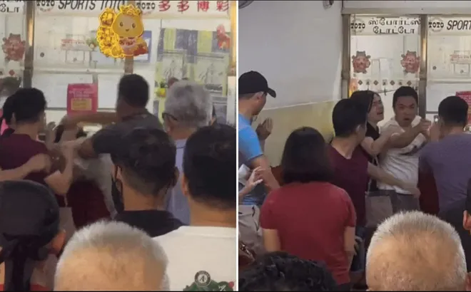 Clip: Cuộc ẩu đả ở cửa hàng xổ số vì người đàn ông không xếp hàng