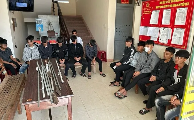 Quảng Ngãi: Một chiến sĩ công an bị thương khi khống chế nhóm thanh niên hỗn chiến