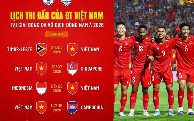 Lịch thi đấu ASEAN Cup 2026 của đội tuyển Việt Nam mới nhất