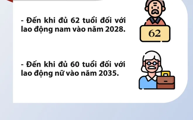 Lộ trình tuổi nghỉ hưu áp dụng từ năm 2026