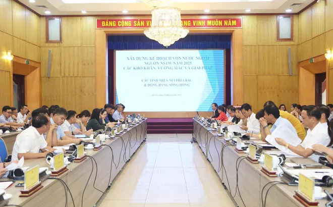 Cuộc họp xây dựng Kế hoạch vốn nước ngoài nguồn ngân sách trung ương năm 2025 các tỉnh miền núi phía Bắc và đồng bằng sông Hồng