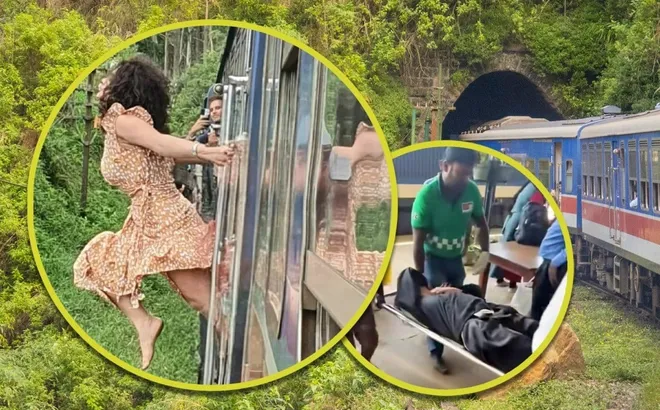 Mạo hiểm tính mạng chỉ vì 1 bức ảnh, du khách Trung Quốc gặp tai nạn nghiêm trọng trên tàu hỏa