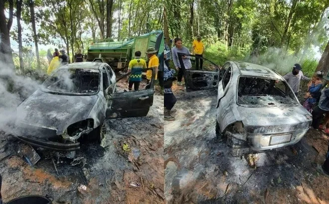 Đau xé lòng: Bé trai 3 tuổi tử vong trong ô tô bốc cháy chỉ trong tích tắc khi mẹ vào rừng hái nấm cùng nhóm bạn