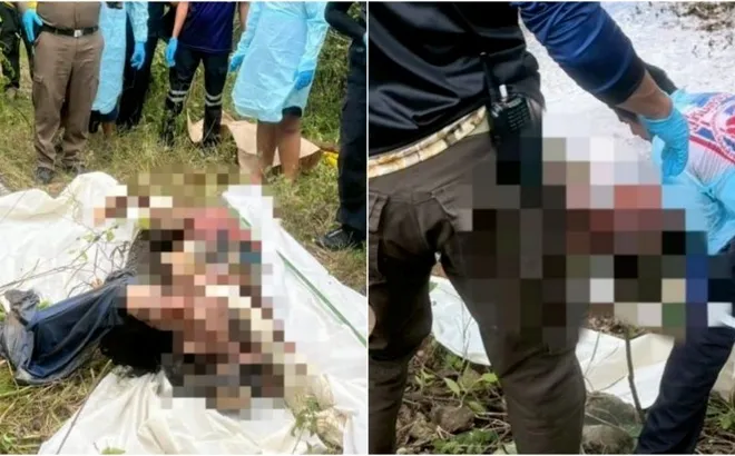 Thi thể người phụ nữ mất tích 2 tuần bị trói vào khúc gỗ, trôi nổi trên ao cùng lượng lớn tiền mặt