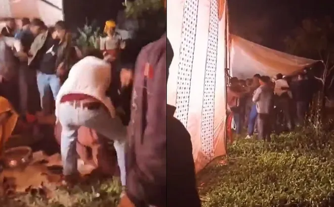 Clip: DJ tắt nhạc, đám cưới bỗng hóa “chiến trường”